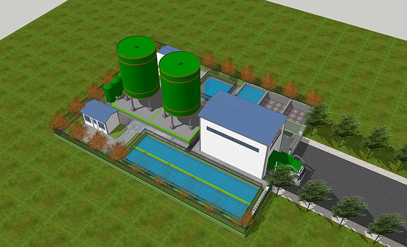 湖北蔴城某隧道汚水(shui)處理站(zhan)項目