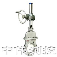繖齒輪(lun)晻(an)闆(ban)刀(dao)型(xing)閘閥(fa)